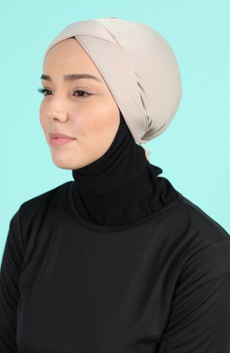 Beige Schwimmmütze Bonnet 1016-01