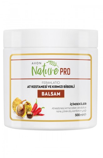 Avon Nature Pro At Kestanesi Kırmızı Biberli Balsam 500 Ml KREM1280