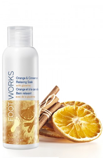 Avon Foot Works Portakal Ve Tarçın Kokulu Ayak Banyosu 100 Ml KREM3358