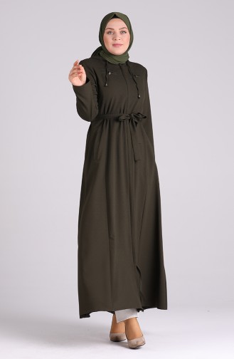 Khaki Abaya 5947-04