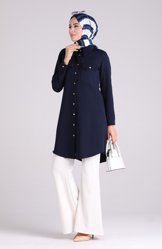 Navy Blue Tuniek 1218-04