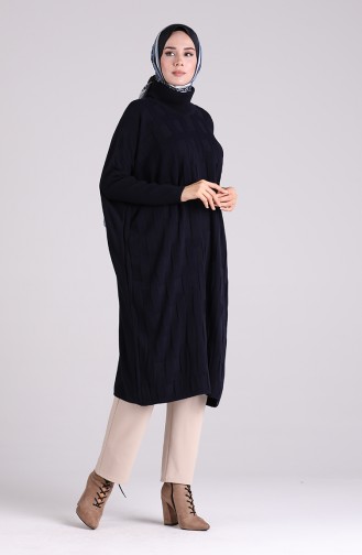 Navy Blue Poncho 1050-05