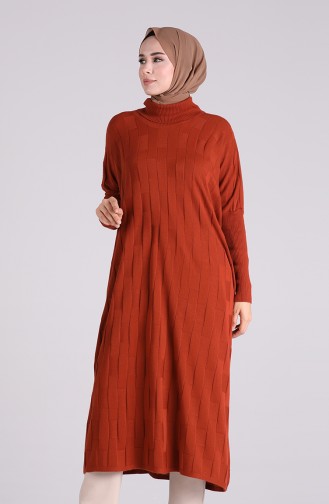 Ziegelrot Poncho 1050-11