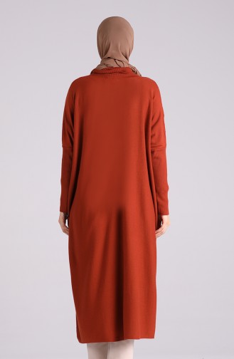 Ziegelrot Poncho 1050-11