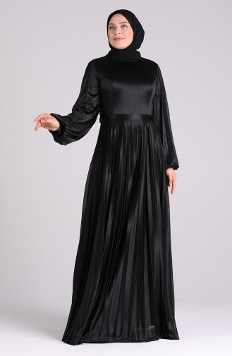 Habillé Hijab Noir 4828-01