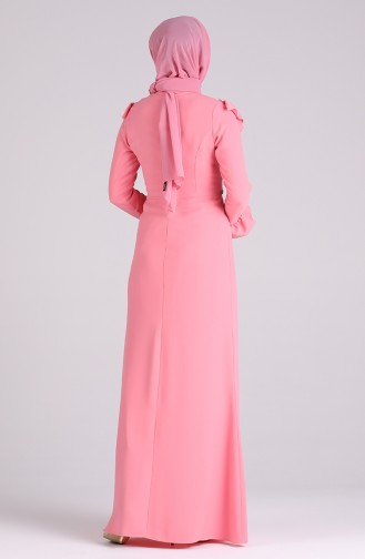 Rosa Hijab-Abendkleider 5256C-05