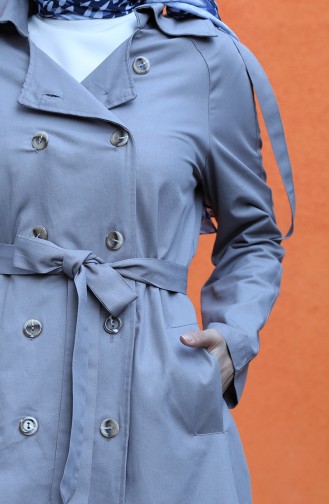 Gray Trench Coats Models 8247-02