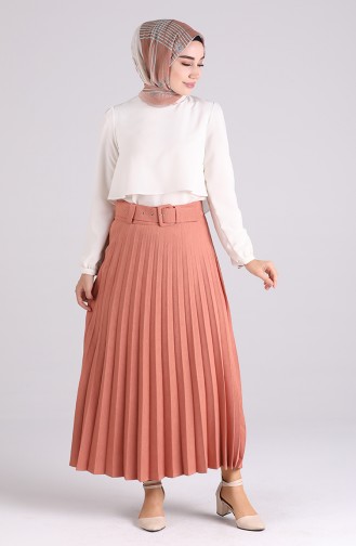 Brick Red Skirt 8010-02