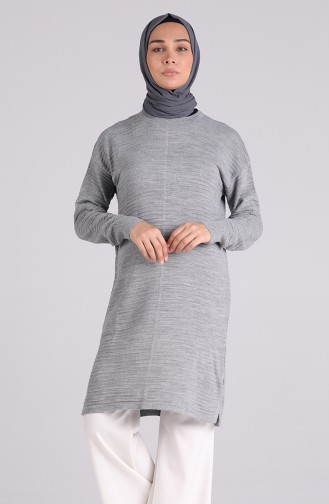 Grau Pullover 1455-09