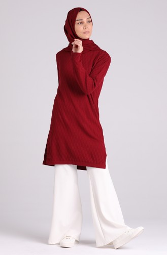 Weinrot Pullover 1460-07