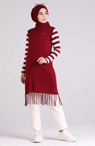 Claret Red Sweater 1085-02