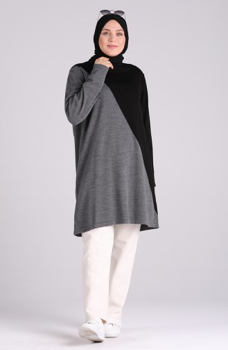 Schwarz Pullover 1091-02