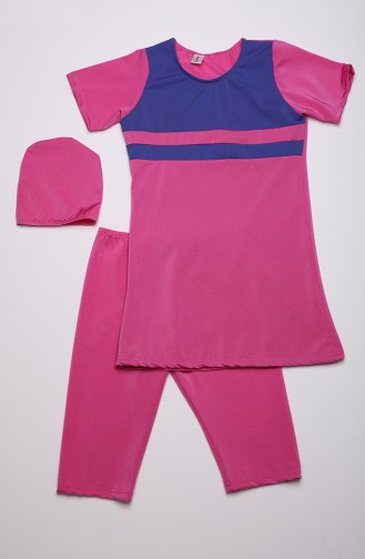 Fuchsia Modest Swimwear 0111A-02