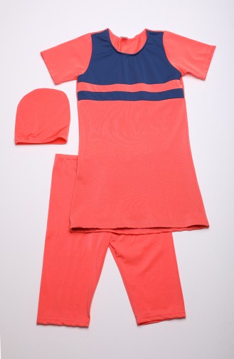 Salmon Modest Swimwear 0111A-08