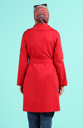 Red Trench Coats Models 8247-01