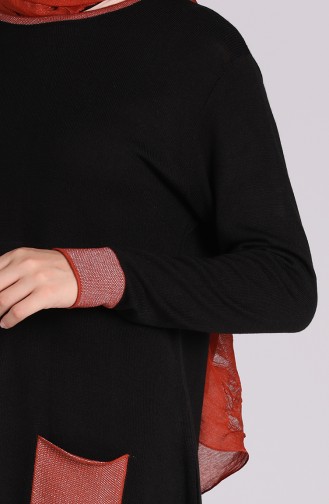 Schwarz Pullover 3005-07