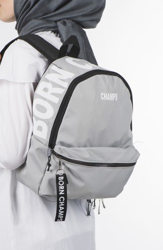 Light Gray Backpack 27-07