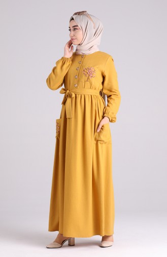 Robe Hijab Moutarde 70391-02