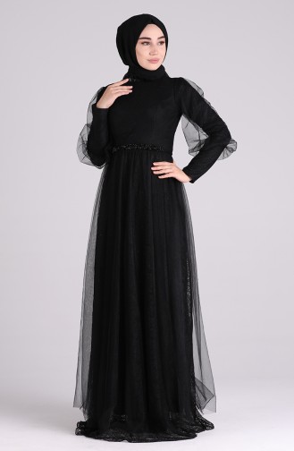 Habillé Hijab Noir 4810-01