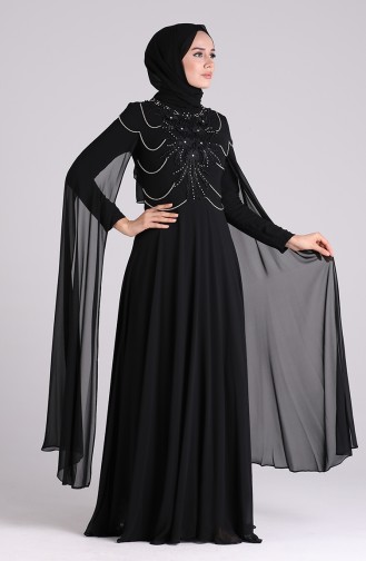 Habillé Hijab Noir 4714-02