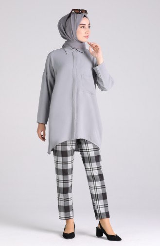 Chemise Gris clair 8155-18