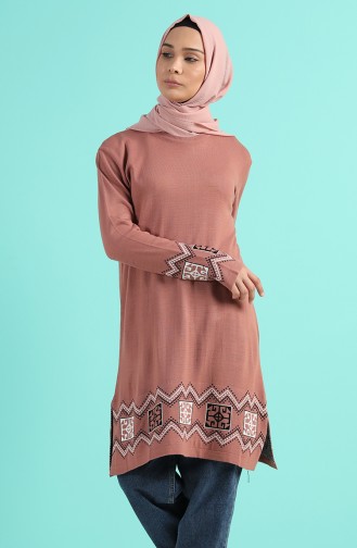 Beige-Rose Pullover 1452-01