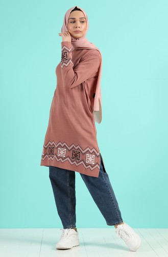 Beige-Rose Pullover 1452-01