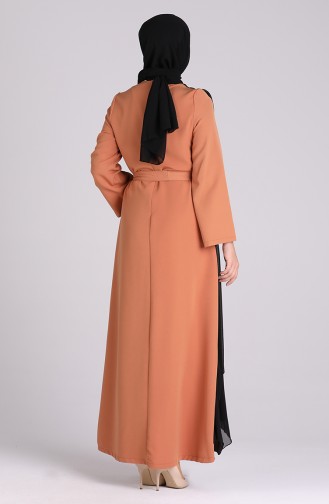 Karamel Hijab-Abendkleider 1142-01