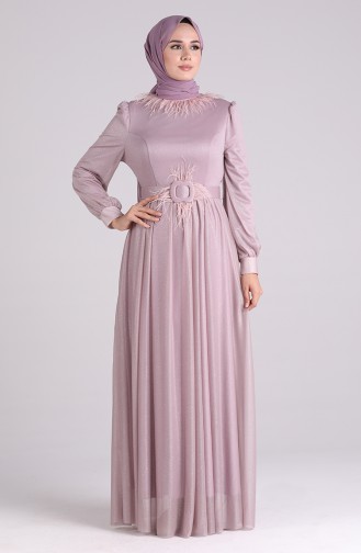 Puder Hijab-Abendkleider 4223-01