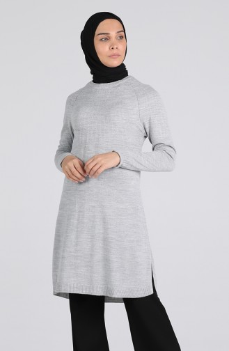 Triko Reglan Kol Kazak 3003-07 Gri