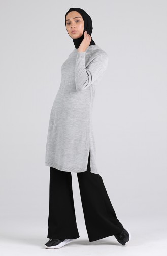 Triko Reglan Kol Kazak 3003-07 Gri