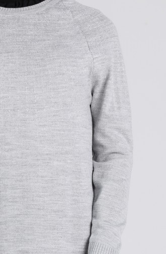 Triko Reglan Kol Kazak 3003-07 Gri