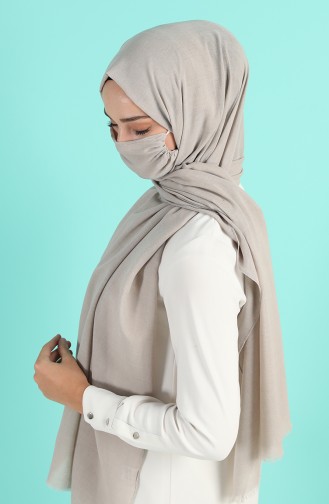 Sefamerve Maskeli Şal 1001-05 Taş