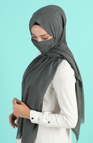 Sefamerve Maskeli Şal 1001-11 Gri