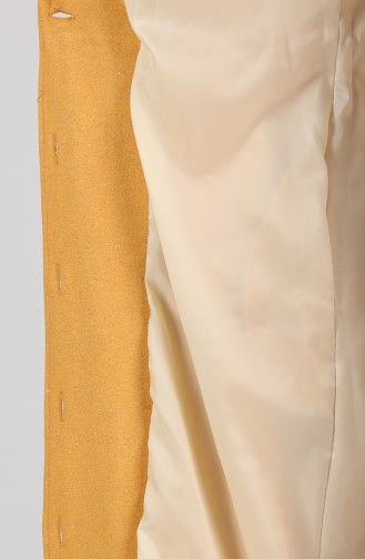 معطف طويل أصفر خردل 1127-01