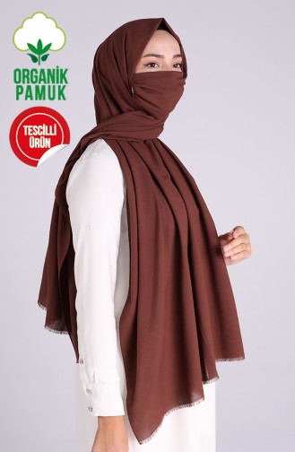 Sefamerve Masked Shawl 1000-26 Brown 1000-26