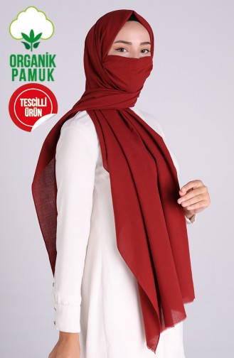 Sefamerve Masked Shawl 1000-06 Dark Red 1000-06