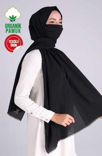 Sefamerve Masked Shawl 1000-08 Black 1000-08