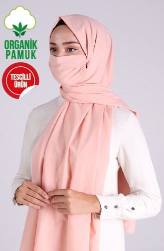 Sefamerve Masked Shawl 1000-02 Salmon 1000-02