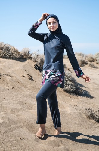 Light Black Swimsuit Hijab 1010-01