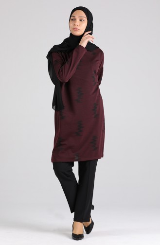 Basic Tunik 1332-01 Bordo