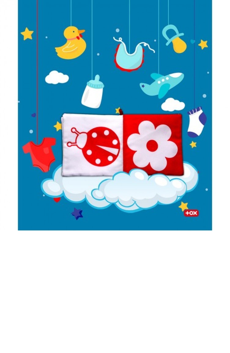 Tox Bebek Ana Renkler Kumas Sessiz Kitap Bez Kitap Egitici Oyuncak Yumusak Ve Hisirtili T030200062 Sefamerve