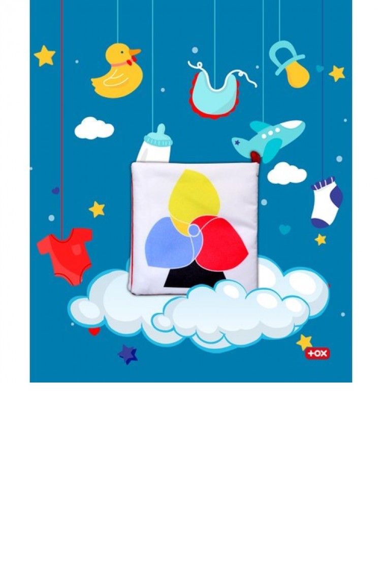 Tox Bebek Ana Renkler Kumas Sessiz Kitap Bez Kitap Egitici Oyuncak Yumusak Ve Hisirtili T030200062 Sefamerve