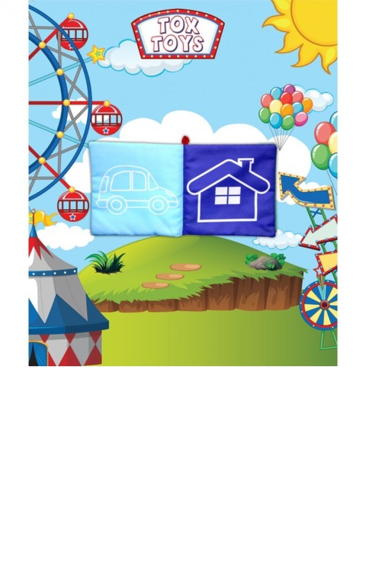 Tox Bebek Renkli Kumas Sessiz Kitap Bez Kitap Egitici Oyuncak Yumusak Ve Hisirtili T030200061 Sefamerve