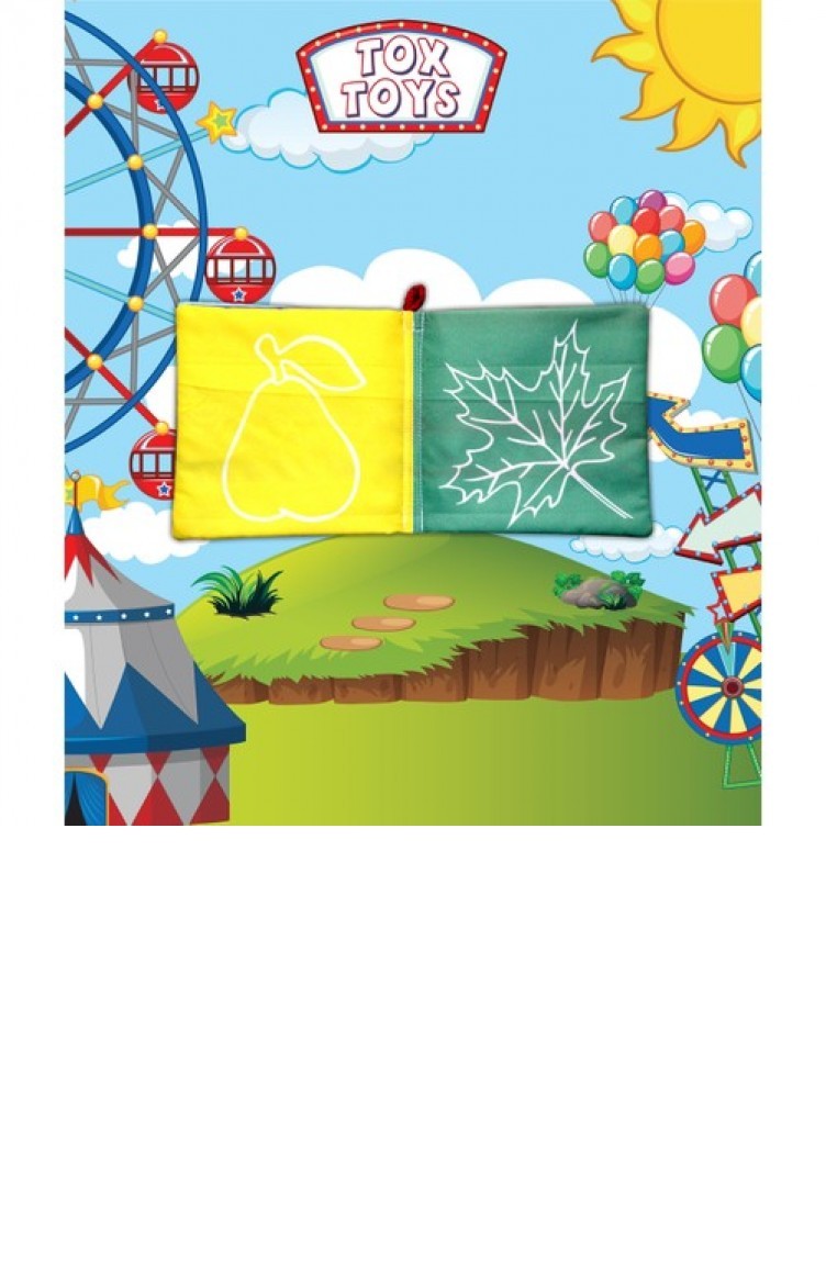 Tox Bebek Renkli Kumas Sessiz Kitap Bez Kitap Egitici Oyuncak Yumusak Ve Hisirtili T030200061 Sefamerve