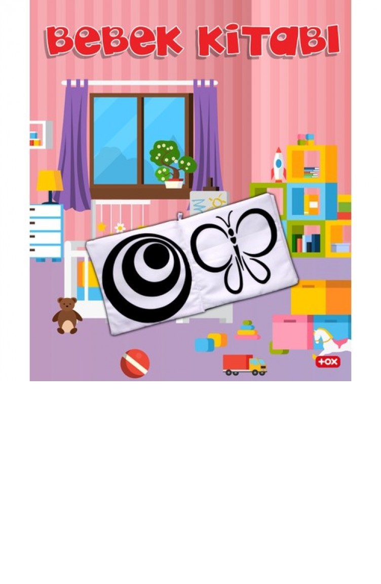 Tox Bebek Siyahbeyaz Kumas Sessiz Kitap Bez Kitap Egitici Oyuncak Yumusak Ve Hisirtili T030200060 Sefamerve