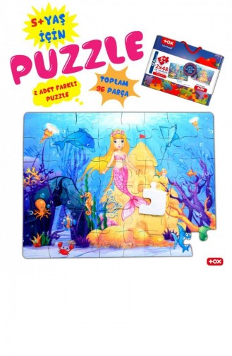 Tox Deniz Kızı 5 Keçe Yapboz 5 Yaş Puzzle T010500041