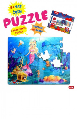 Tox Deniz Kızı 5 Keçe Yapboz 5 Yaş Puzzle T010500041