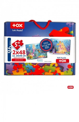 Tox Deniz Kızı 5 Keçe Yapboz 5 Yaş Puzzle T010500041