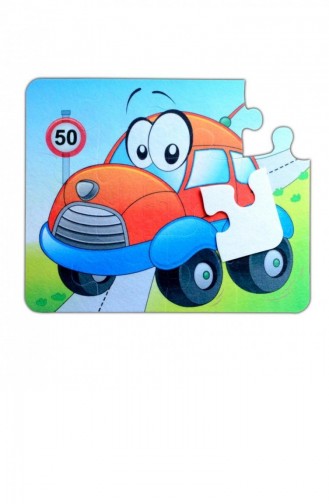 Tox Uçak Araba 3 Keçe Yapboz 3 Yaş Puzzle T010300004
